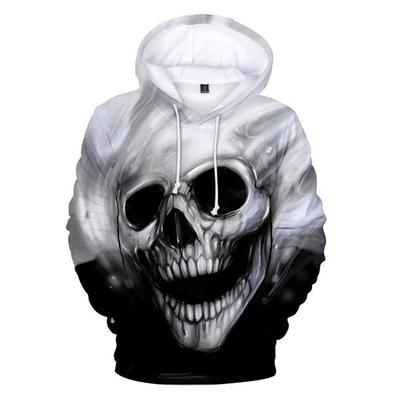 Cool Skull Pattern 3D Print Hoodies Men Women Long Sleeve Hip Hop Hooded Sweatshirts Oversized Pullover Kid Tops Unisex Clothing