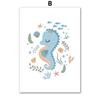 Whale Turtle Seahorse Octopus Nursery Wall Art Canvas Painting Nordic Posters And Prints Wall Pictures For Baby Kids Room Decor