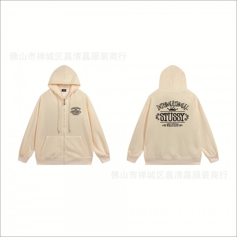 Mens Oversized Zip-Up Hooded Sweatshirt Casual Streetwear Cotton Pullover Fall