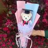 Graduation Flower Bouquets Realistic Flower Bouquets Artificial Bouquets with Bear for Kid Student Teache Graduation