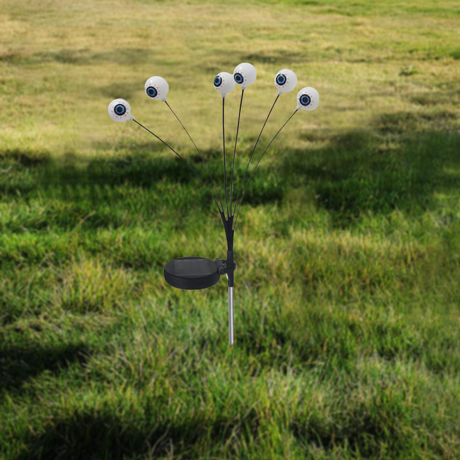 

Хэллоуин Глазные Огни Солнечный Ландшафтный Светильник Дорожка Для Двора Праздник 6 Lights Green