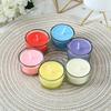 Small Round Glass Cup Candlestick Candlestick Removes The Flavor Valentine's Day Expression Romantic Candlelight Dinner Aromatic Candle