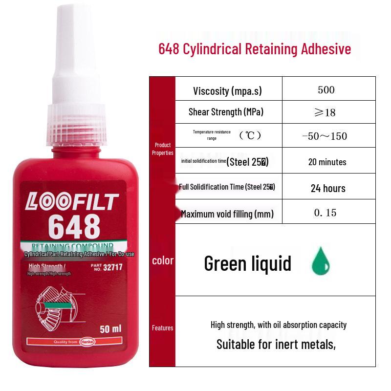 243 High-Temperature Threadlocker: Medium-High Strength Metal Anaerobic Sealant Adhesive for Anti-Loosening Screw Fastening