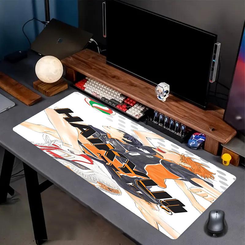 Haikyu Print Mouse Pad, Anti‑Slip Desktop keyboard Mat, for PC Laptop Gaming Working Daily Use, Cool Festival Surprise Gift