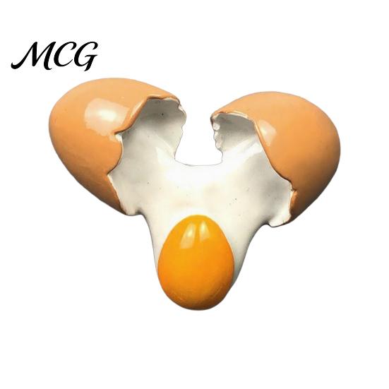Refrigerator Decor Magnet Simulated Egg Magnet, Resin 3D Decorative Fridge Cartoon Memo Notes Photo Holder for Home Kitchen Office
