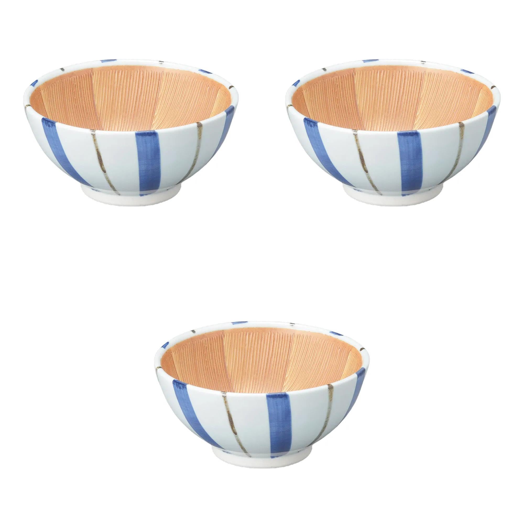 

Set of 3 Tokusa Deep Mouth x Ceramic Made in Setomonohonpo Mortars, (Large) [16.5 7.5 cm] Mortars, Japan,