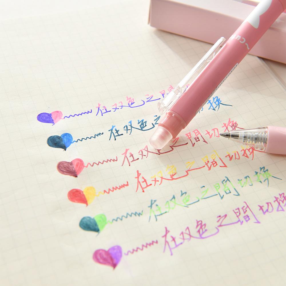 Chenxi Cat Paw Push-Type Erasable Gel Pen 0.6mm - Color-Changing Drawing Pen.