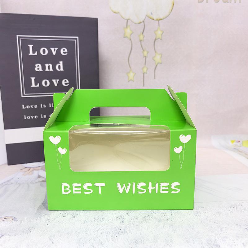 Cupcake & Muffin Box with Transparent Window for Desserts