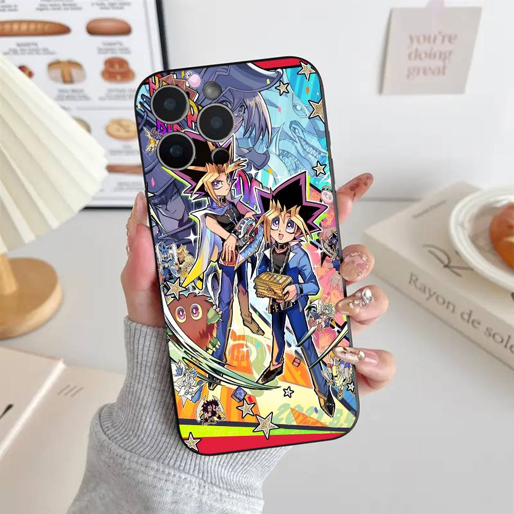 Anime Yu-Gi-Oh Yami Yugi Phone Case Black Silicone Soft Shell For IPhone 17 16 15 14 13 12 11 Air Pro Max Plus Hot Sale