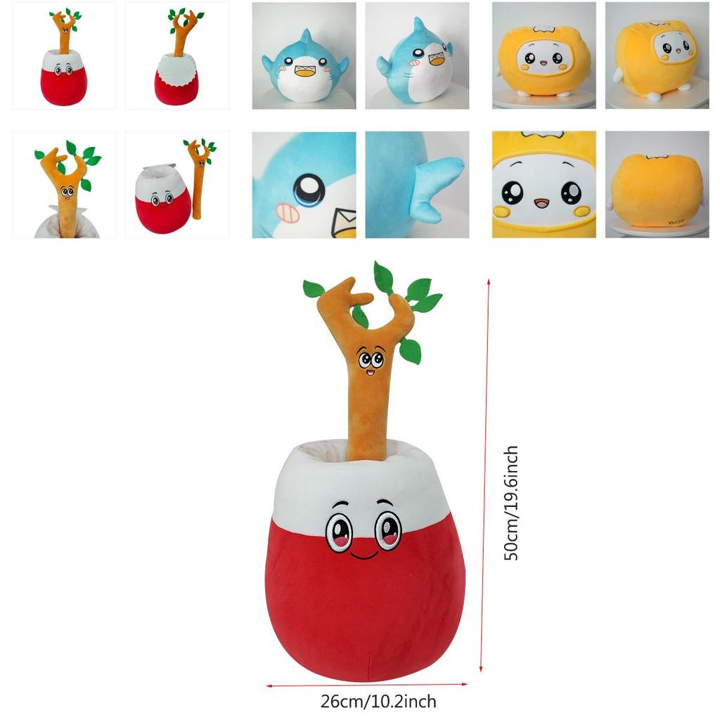 Lankybox Foxy Boxy Shark Rocky Sticky Plush Toys Maximum Softness And Comfort