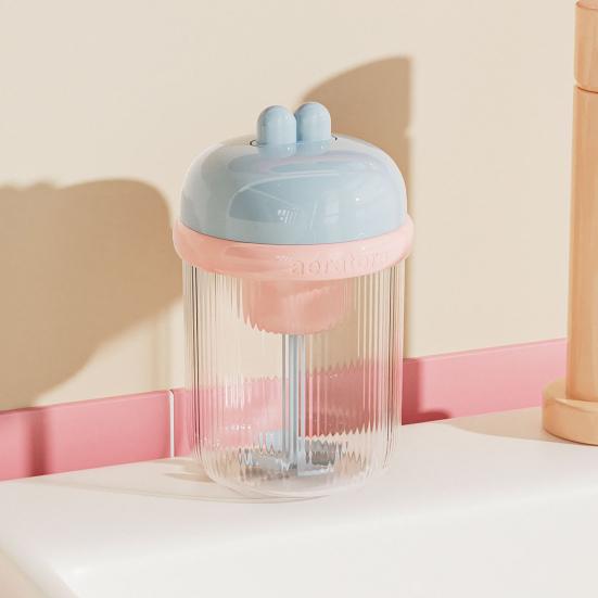 Electric Frother, Bunny Ear Design Food-Grade Foam Cleaner, Portable Face Lathering Tool, Safe Portable Travel Face Cleanser Tool