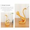 6Pcs with Swan Shaped Base Swan Fruit Spoon Elegant Dessert Spoon Coffee Spoon  Kitchen