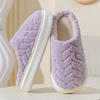 Sweet bow cotton slippers women's winter indoor home velvet warm non-slip cotton drag lady