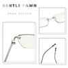 Vintage Unisex Rimless Photochromic Computer Glasses Anti-blue Light Outdoor Ultra Light Color-changing Flat Lens Eyewear