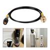 For Soda Water Machine Tube W21.8-14 1.5m Air Inflation Hose with Filter Screen 6mm Black Thin Plastic Brass Material