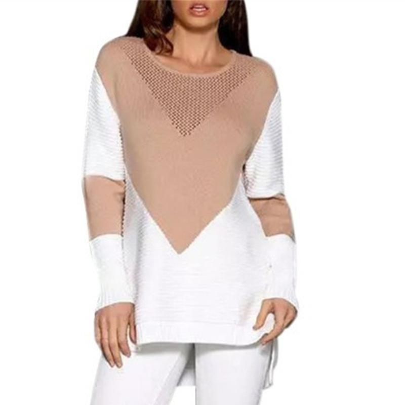 2026 Women's Autumn/Winter New Arrivals: Loose Patchwork Knitwear Sweater