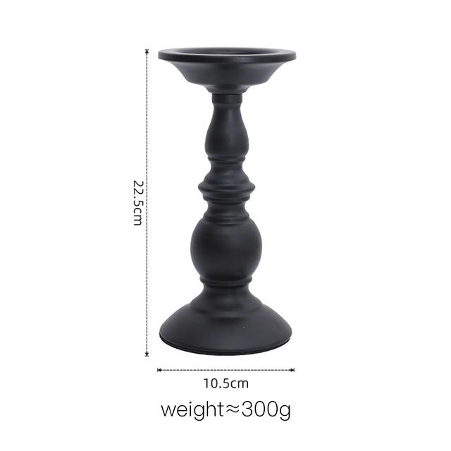 Simple Creative Iron Pillar Candle Holder for Scented Candles Christmas Home Decoration Handmade Retro Dining Table Ornaments