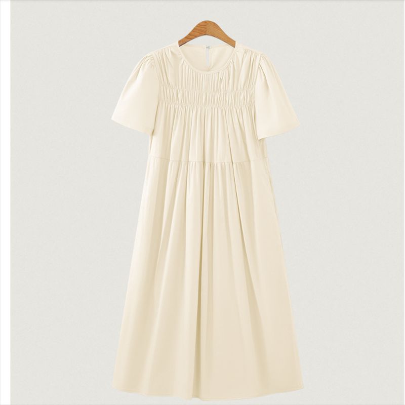 Women Big Size L-4XL Summer Casual Ladies Loose Dress plus Size Skirt