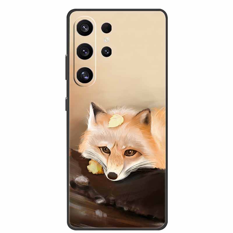 For Samsung Galaxy S26 Ultra Case Bumper Starry Sky Soft Silicone TPU Back Cover for Samsung S26 Ultra Phone Case Cute Cat Cover