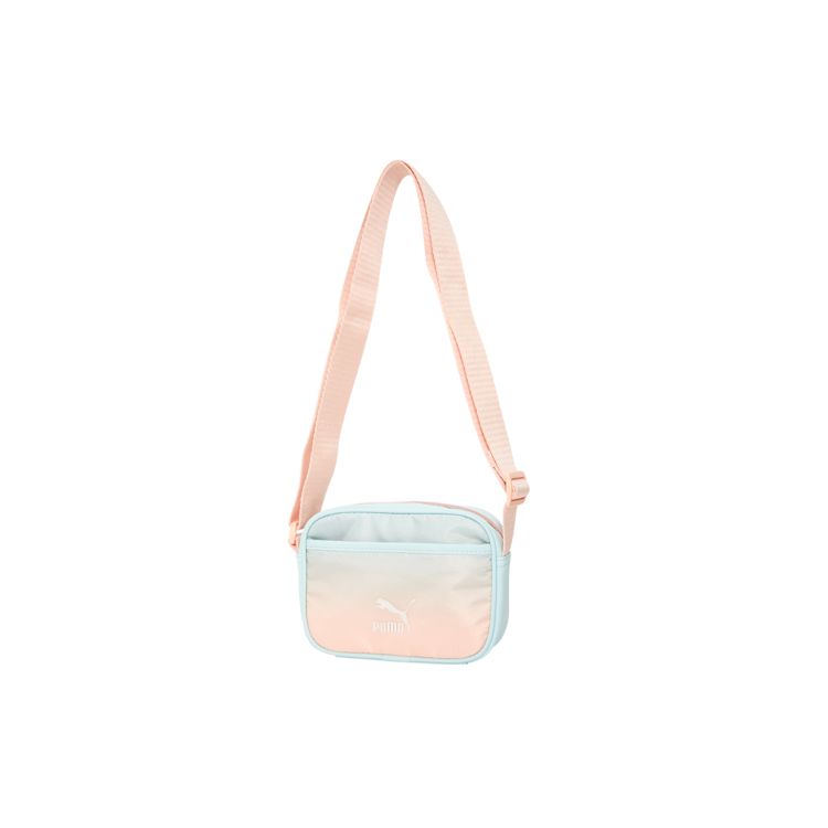 Puma New Casual Fabric And Faux Leather Crossbody Camera Bag Women bags Pink Blue 078359-01 Pink Blue Gradient