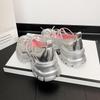 In Stock 2026: Silver Thick Heel Platform Loafers for Petite Women - French Mary Jane Style