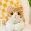 50cm Size Imitation Lying Cat Plush Toys Hairy Texture Realistic Cat Plush Toy  Birthday Gift