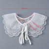 Girls Lace Shirt Detachable Collar for Womens Adjustable Strap Lace Up Shawl Small Shoulder Wraps Small Cape Fake Collar