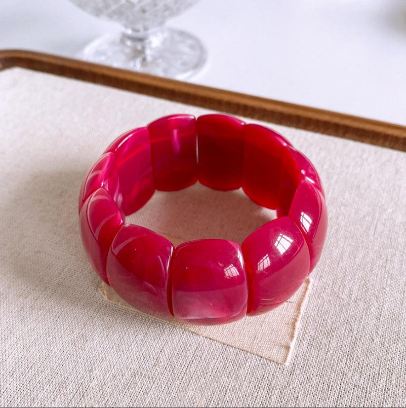 

Irregular smudge wide face bracelet, personalized simple bracelet, fashion temperament jewelry