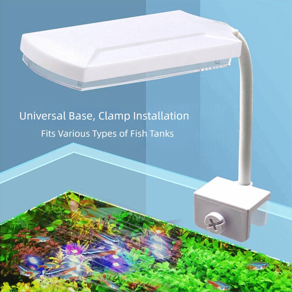 6W/12W Fish Tank Clip-on Light colored light Clamp lamp Aquarium Supplies double-headed LED bead LED Fish Tank Lamp