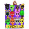 Sprunki Song Blanket Picnic Flannel Throw Blanket For Couch Bed Warm Soft Customized Quality Bedspread Gift Idea
