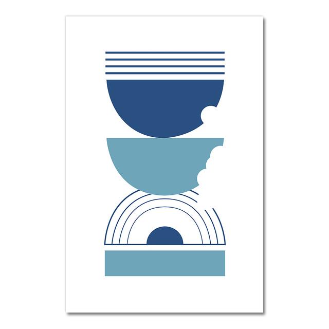 Modern Style Coloful Geometry Image Wall Art Prints Triangle Rectangle Canvas Paintings Home Decor Poster Workingroom No Frame