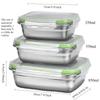 Stainless Steel Lunch Bento Box Sealed Leakproof Portable Food Storage Box Household Pickle Box Refrigerator Food Container