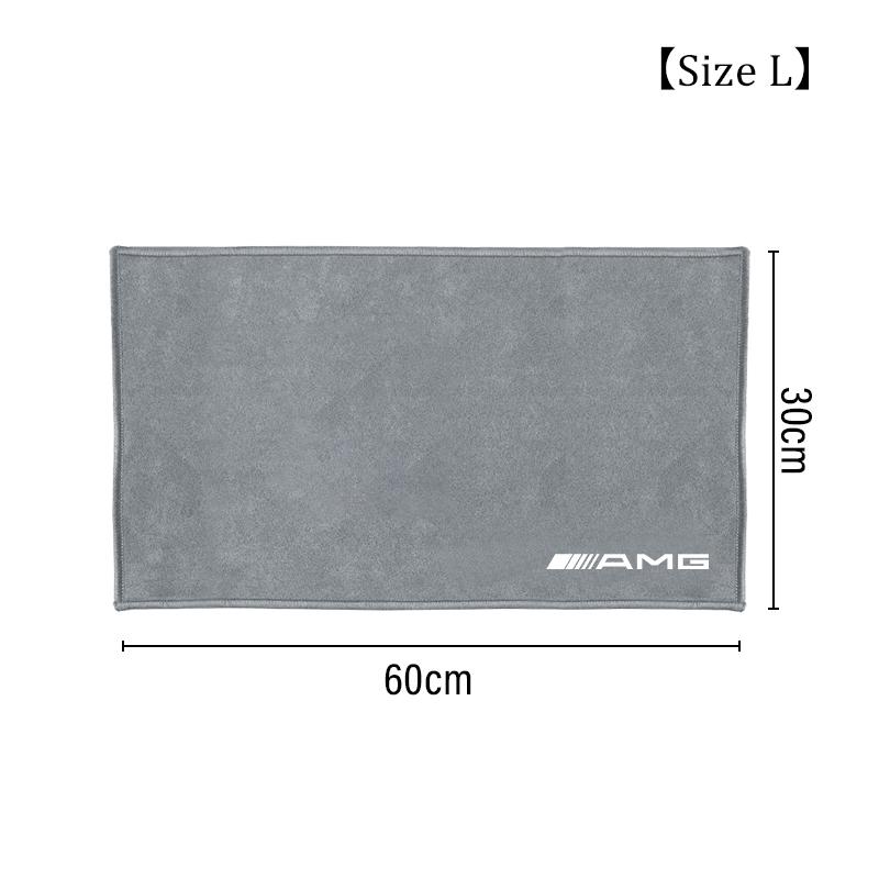 WAM3   Car Wash Microfiber Towel For Mercedes Benz AMG W205 W203 Auto Logo Cleaning Drying Rag Cloth GLC GLA W210 W211 W220 Accessories