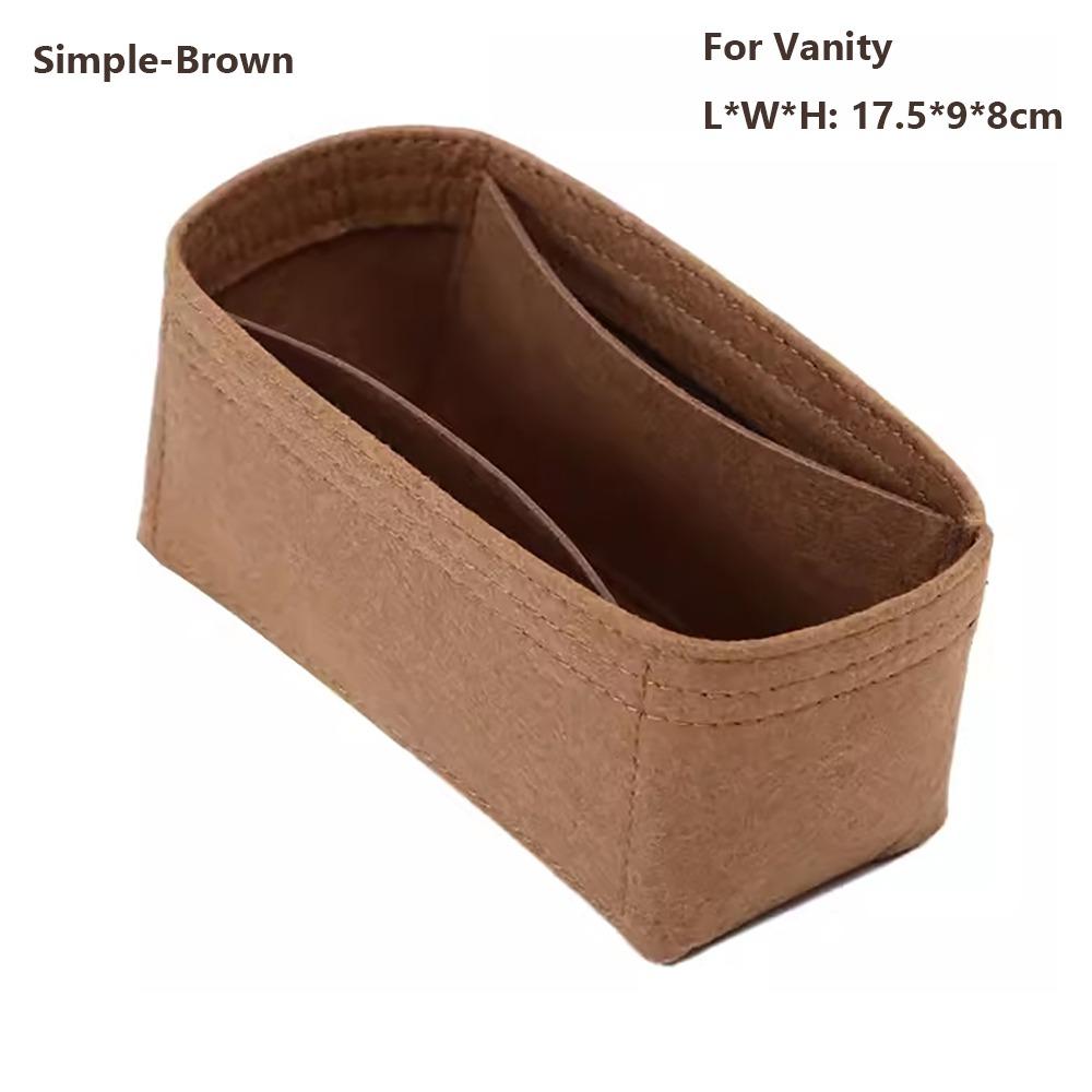 Felt Handbag Insert Bag Storage Organization Purse Liner Bag Support Portable Internal Bag for LV Nice Nano/Mini/BB/Vanity