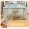 3Pcs Transparent Disposable Bed Dust Cover Waterproof Elastic Edges Sofa Protective Film Thick Plastic Full Wrap