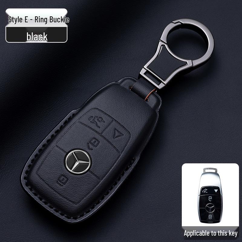 Originální kožené pouzdro na klíče Nappa v barvě Mercedes-Benz pro GLE, GLA, C200L, C260L, E300L, Třídu E, Třídu S, Třídu C