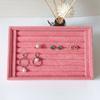 Small Fleece Ring Plate, Stud Earrings, Earrings Plate, Empty Plate, Jewelry Display Rack, Jewelry Storage Box, Tray.