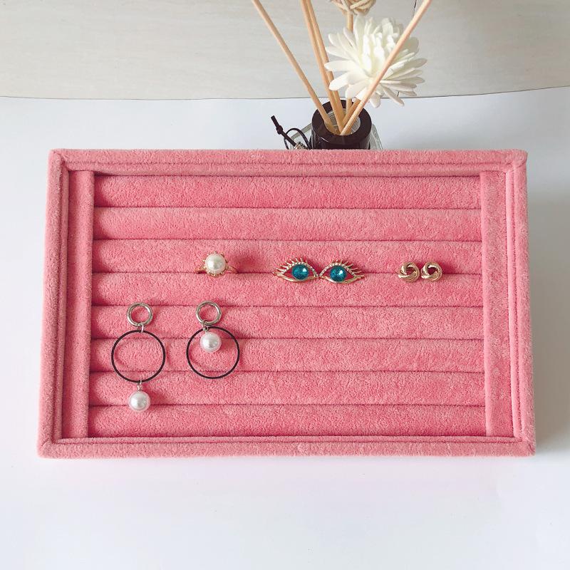 Small Fleece Ring Plate, Stud Earrings, Earrings Plate, Empty Plate, Jewelry Display Rack, Jewelry Storage Box, Tray.