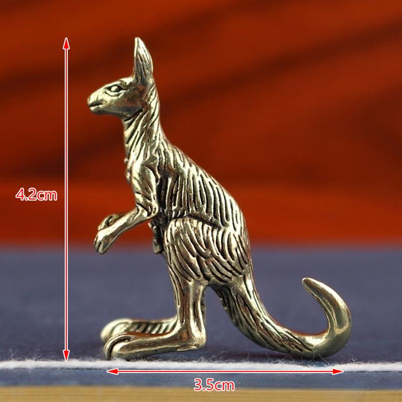 1Pcs Retro Copper Mini Lion Sculpture Desktop Brass Animal & Insect Miniature Figurine Antique Statue Office Decoration Crafts