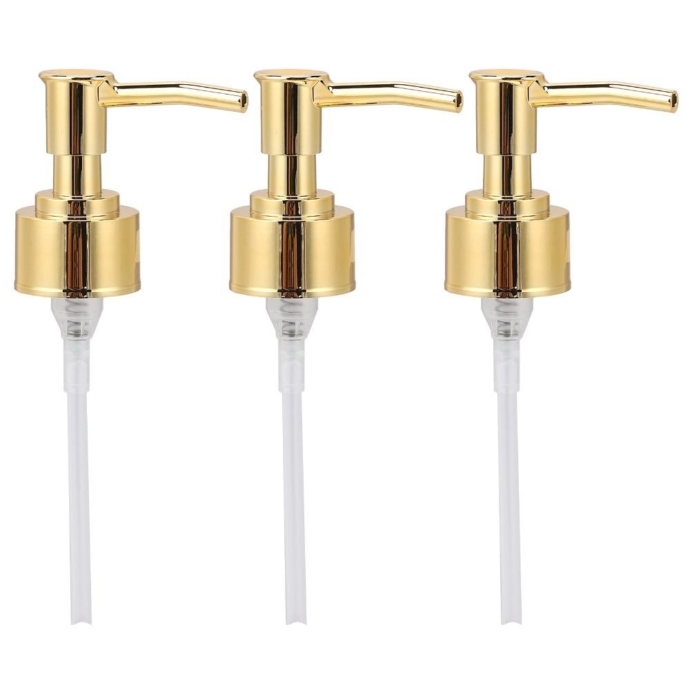 3 PCS 360 Degree Rotation Emulsion Dispenser Pump ABS Soap Dispenser Pump  Lotion Bottle золотой
