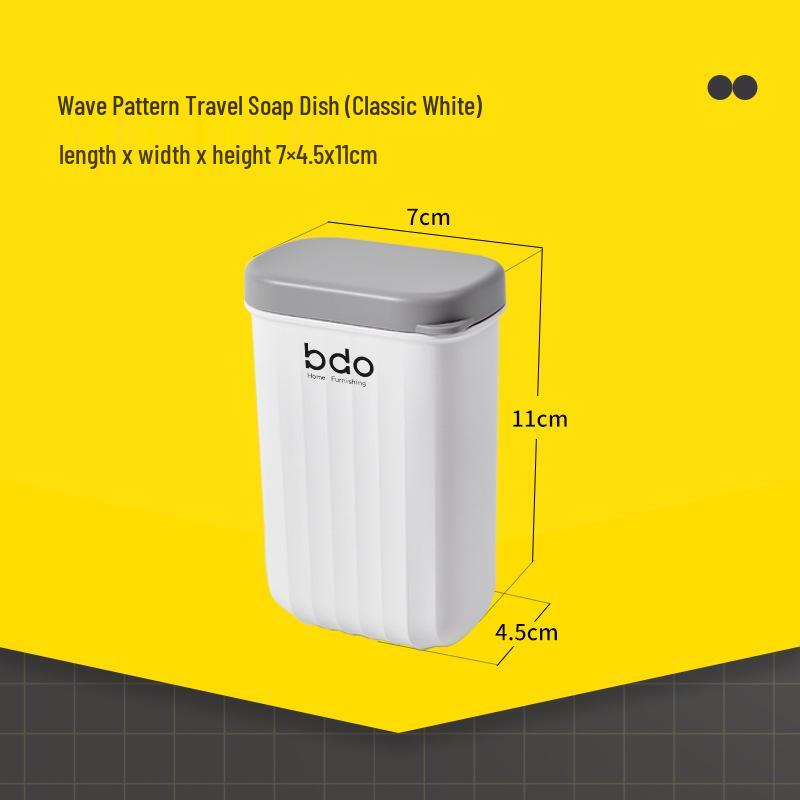

Двухслойная мыльница с крышкой: Портативный, герметичный и дренажный квадратный держатель для ванной комнаты и путешествий.