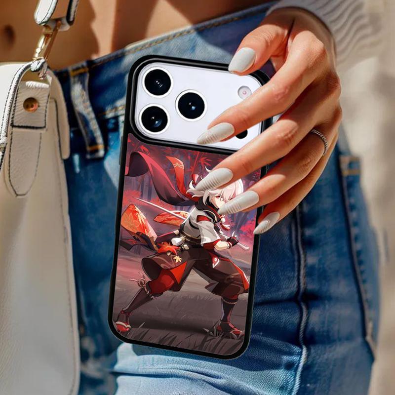

Kaedehara Kazuha Genshin Impact Phone Case For iPhone 17 Air 14 15 13 12 Max Cover For Apple 14 15 16 16e 11 Pro Max Plus iPhone 17pro