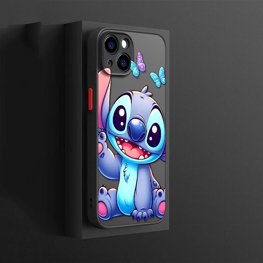 Case for iPhone 17 Pro Max 17e 7 8 SE Air XS XR 15 16 Plus 14 11 12 13 Mini Back Phone Cover Cartoon Stitch