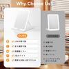 Auxmir Tabletop Folding Mirror for with LED 3 Stepless Hall USB Adjustable Easy Travel Folding Makeup Mirror Mirror, Makeup, Light, Colors, Foldable,