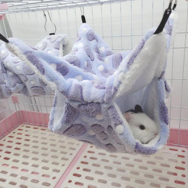 1PC Sugar Glider Isolierte Doppellagige Hängematte, Haustier Hängematte, Hängender Eichhörnchen Schlafsack