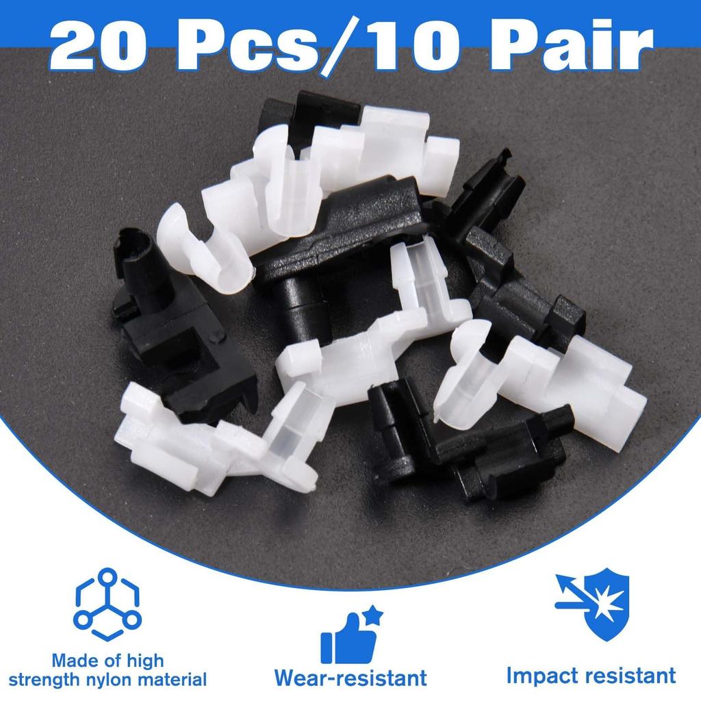 GOLD DEER 10 Sets Door Handle Lock Stick Hood Latch Lock Push Clip Kit