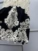 Nanyou Retro French Lace Color Block Sleeveless Vest Top