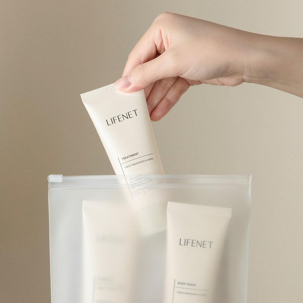 LIFENET Set Voyage Cheveux & Corps 3 Pièces + Mini Pochette