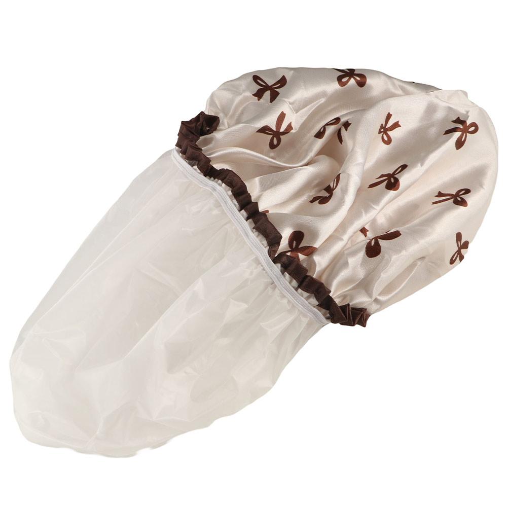 Reusable Double Layer Shower Caps Waterproof Hair Hat Bathroom Essentials Shampoo Cap  Women