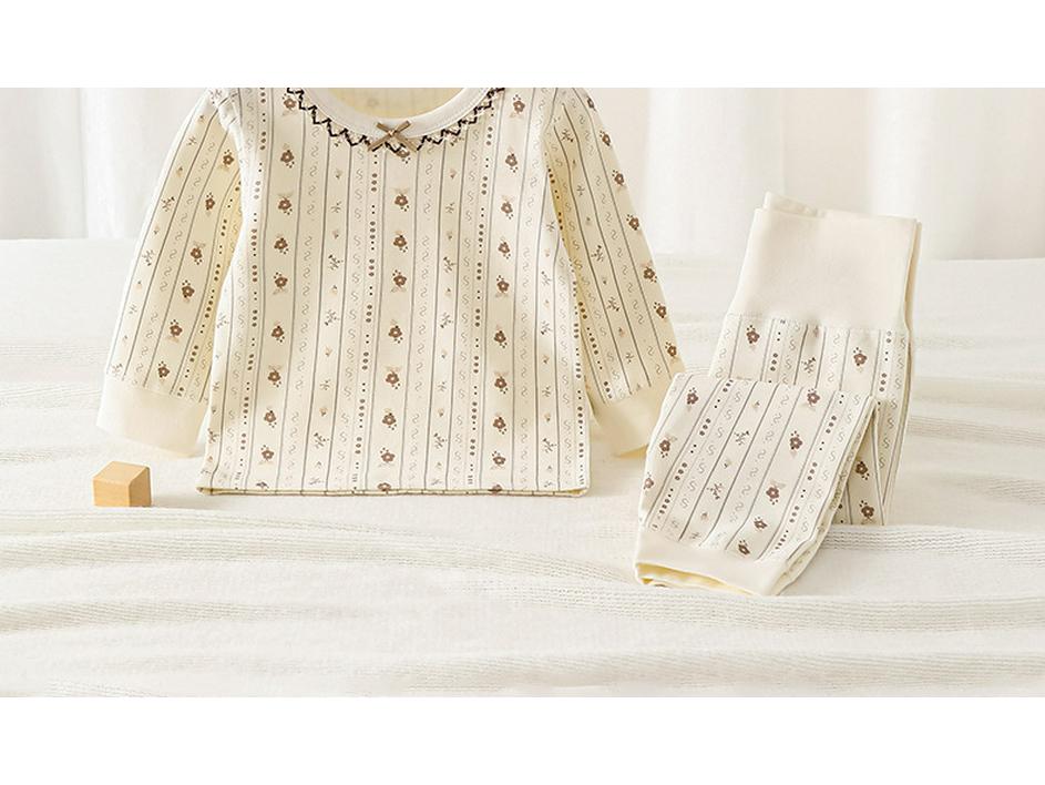 Infant Autumn Baby Clothes - Pure Cotton Two-Piece Set with High-Waisted Belly Protection for Girls